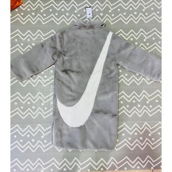 Nike special edition faux faur long coat jacket sherpa - Picture 8 of 11